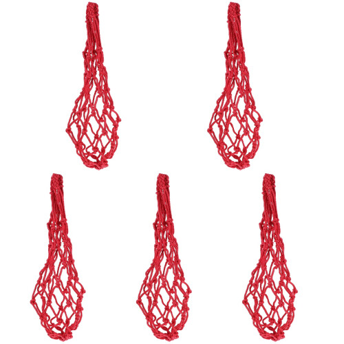 5Pcs Polyester Chicken Fruit Holder Hanging Net Bag Vegetable Feeder