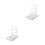 2Pcs Lightweight Plastic Sponge Holder Drain Rack White for Home 9