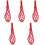 5Pcs Polyester Chicken Fruit Holder Hanging Net Bag Vegetable Feeder 4
