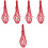 5Pcs Polyester Chicken Fruit Holder Hanging Net Bag Vegetable Feeder 5
