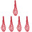5Pcs Polyester Chicken Fruit Holder Hanging Net Bag Vegetable Feeder 6