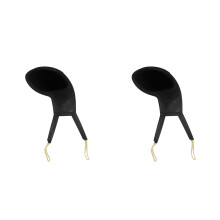 2Pièces Coussin Repose-Menton Violon Noir Respirant Confortable Pro