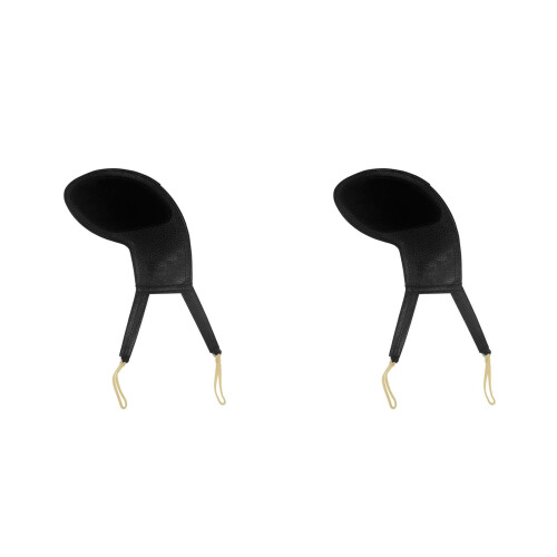 2Pièces Coussin Repose-Menton Violon Noir Respirant Confortable Pro
