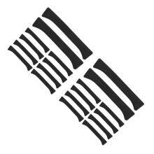 20Pcs Black Durable Covers Soft Flexible Protector for Outdoor Use