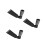 3Pièces Outils Houe Manganèse Noir Pour Jardinage Désherbage 5