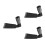 3Pièces Outils Houe Manganèse Noir Pour Jardinage Désherbage 6