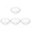 4Pièces Bols À Dessert Transparent Résistant Usage Cuisine 2