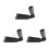 3Pièces Outils Houe Manganèse Noir Pour Jardinage Désherbage 9