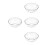 4Pièces Bols À Dessert Transparent Résistant Usage Cuisine 5