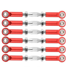6St Precisie Cnc Rc Auto Stangverbinding Rood Metalen Stang