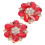 6Pièces Couvre-Boutons Strass , Clips Détachables Pour 2