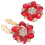 6Pièces Couvre-Boutons Strass , Clips Détachables Pour 3