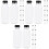 36Pcs Large Capacity Black Plastic Juice Bottles Lid 4