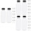 36Pcs Large Capacity Black Plastic Juice Bottles Lid 7