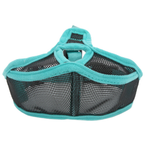 Dog Muzzle Short Snout Mesh Adjustable Breathable Anti Biting Bulldog AU 1
