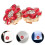6Pièces Couvre-Boutons Strass , Clips Détachables Pour 10