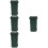 4Pcs Compact Dark Green Plastic Trash Can for Desk and Office Storage 8
