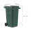 4Pcs Compact Dark Green Plastic Trash Can for Desk and Office Storage 10