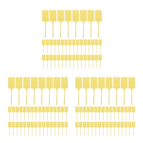 360Pcs Self-Locking Yellow Nylon Cable Labels Writable Waterproof Tags