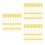 360Pcs Self-Locking Yellow Nylon Cable Labels Writable Waterproof Tags 9