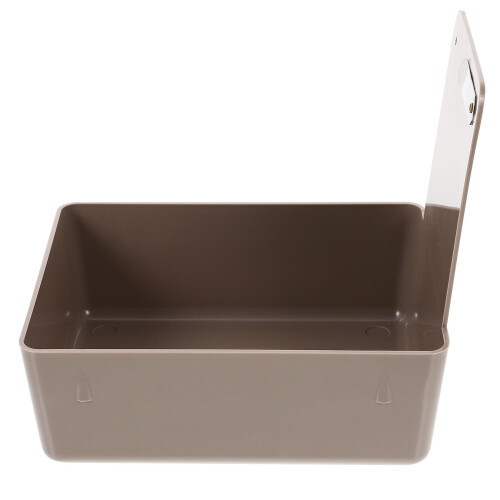 2St Grijze Beugel Opslagdoos Plastic Retainer Box Stevig En Compact 2