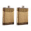 2St Pocket Flask Van Rvs Goud Met , Perfect Voor Whiskey 1
