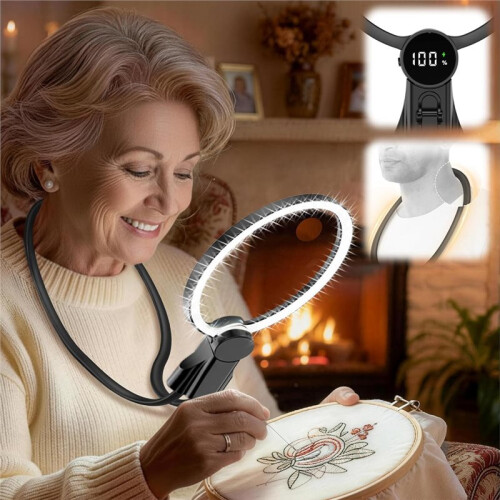 Lente D'Ingrandimento A Mani Libere 2500mAh LED da Collo 1