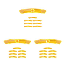 24St Nacht Veiligheid Spaken Reflectors Plastic Accessoires