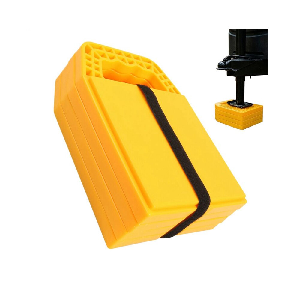 Heavy Duty Rv Jack Pads 4Pcs Anti Slip Stabilizing Blocks For Trailer Leveling Crane Outrigger Tow Truck Support Base 6033303301417