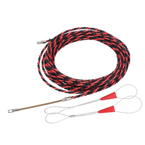 Electrical Wire Threader Flat  Electrician Wire Threading Device Manual Cable Guide Puller with Gloves Cable Ties 2