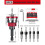Countersink Drill Bits Set,5PCS Two-Flute Alloy Tapered Drill Bits and Adjustable Depth Stop Collar,Wood Countersink Bit 9
