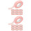 20Pcs Pink Adhesive Eyelash Isolation Strips for Eyelash Transplanting 6