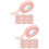 20Pcs Pink Adhesive Eyelash Isolation Strips for Eyelash Transplanting 8