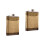 2St Pocket Flask Van Rvs Goud Met , Perfect Voor Whiskey 3