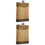 2St Pocket Flask Van Rvs Goud Met , Perfect Voor Whiskey 4