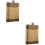 2St Pocket Flask Van Rvs Goud Met , Perfect Voor Whiskey 5