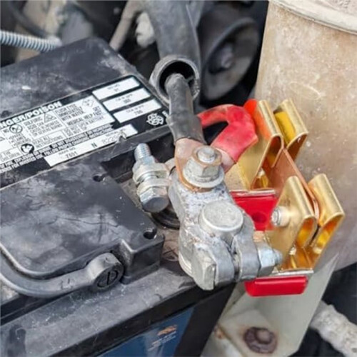 Batterijschakelaar Bovenzijde 12V Mesblad Batterijschakelaar