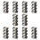 20St Zwarte Plastic Binder Ringclips Viergaatjes Losse Bladbinding 2