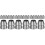 24Pcs Metal Wedges Sturdy Silver Hammer Handle Reinforcing Kit 5