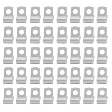 Heavy Extruded Aluminum Clips for Grille Clip Use, Retaining Clip Style Fasteners Compatible with Radiator Grille and Trim, Rugged Metal Design with