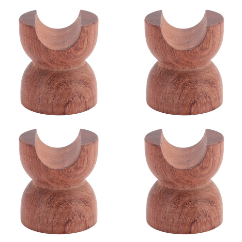 4PCS Rosewood HiFi Speaker Cable Bracket Shockproof Stabilizer, 45mm Diameter 2