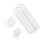 Modern Acrylic Clear Vase 8.1oz Capacity White 3