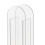 Modern Acrylic Clear Vase 8.1oz Capacity White 2