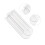 Modern Acrylic Clear Vase 8.1oz Capacity White 4
