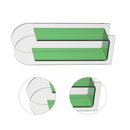 Green Tint Acrylic Vase Home Accessory 1