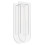 Modern Acrylic Clear Vase 8.1oz Capacity White 6