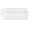 Modern Acrylic Clear Vase 8.1oz Capacity White 1