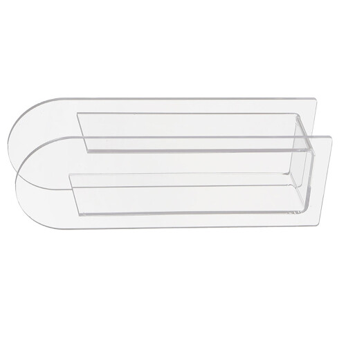 Modern Acrylic Clear Vase 8.1oz Capacity White
