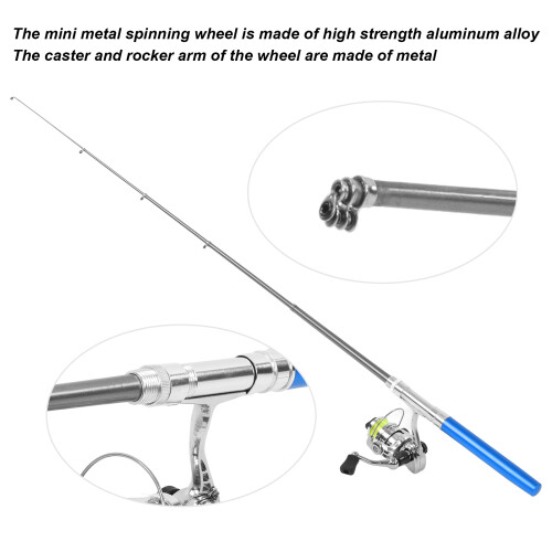Federleichte Stift Angelrute Spinnrad Set