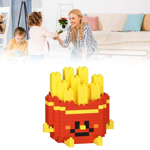 Food Building Blocks: 234 Bricks, Miniature Yellow